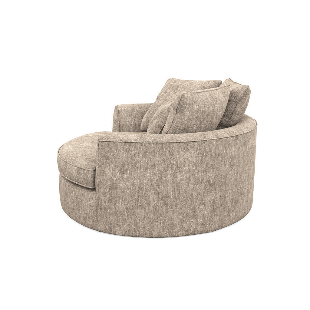 Ashonte Anjuan 61" Wide Polyester Barrel Chair Wade Logan® Fabric: Hill Beach