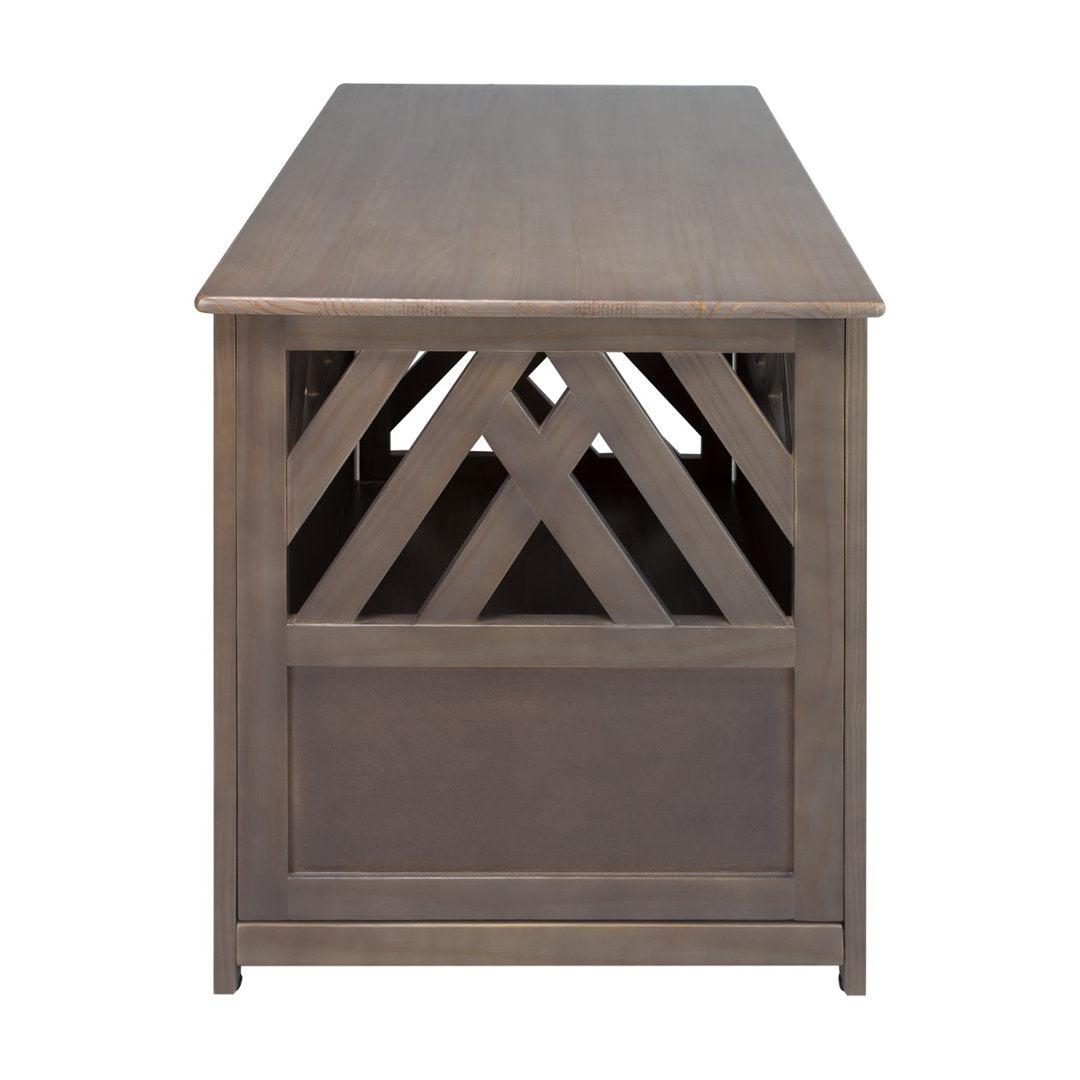 Menzel Modern Lattice Pet Crate Archie & Oscar™ Color: Taupe Gray