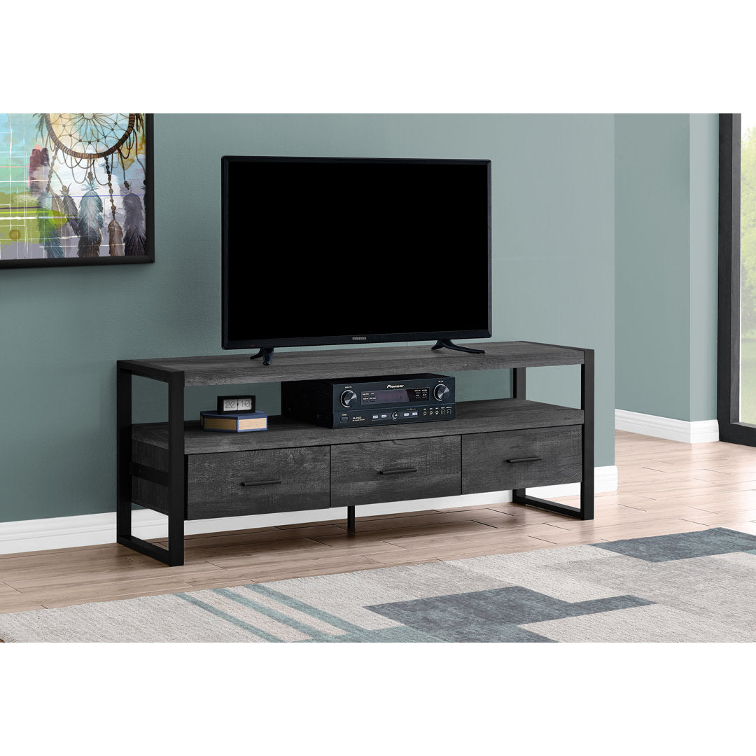 Hallatrow TV Stand for TVs up to 65" Union Rustic Color: Black/Black