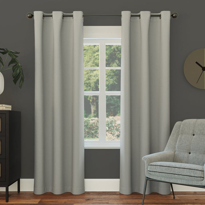 Wayfair Basics Blackout Grommet Curtain Panel Wayfair Basics® Curtain Color: Silver Gray Size per Panel: 40" W x 84" L