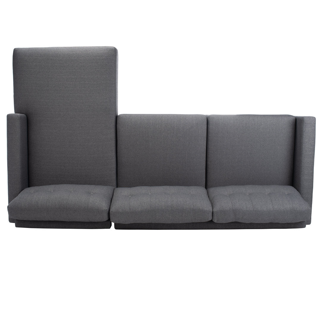 Jalean 103" Wide Linen Right Hand Facing Sofa & Chaise George Oliver