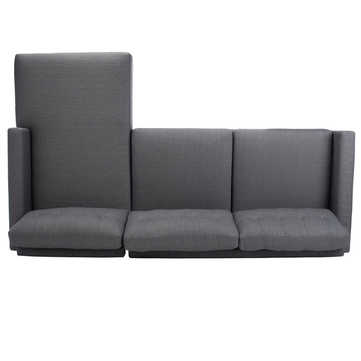 Jalean 103" Wide Linen Right Hand Facing Sofa & Chaise George Oliver