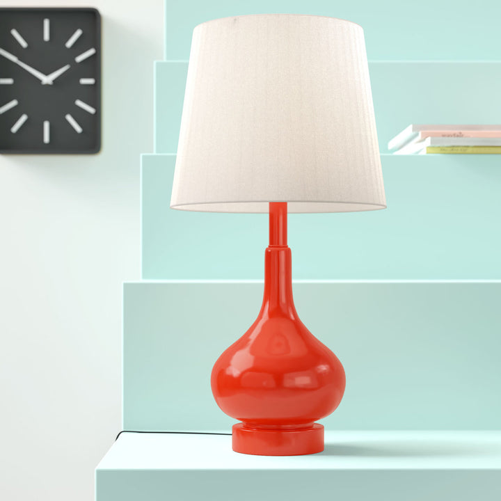 Mikac 17.5" Table Lamp Charlton Home® Base Color: Orange