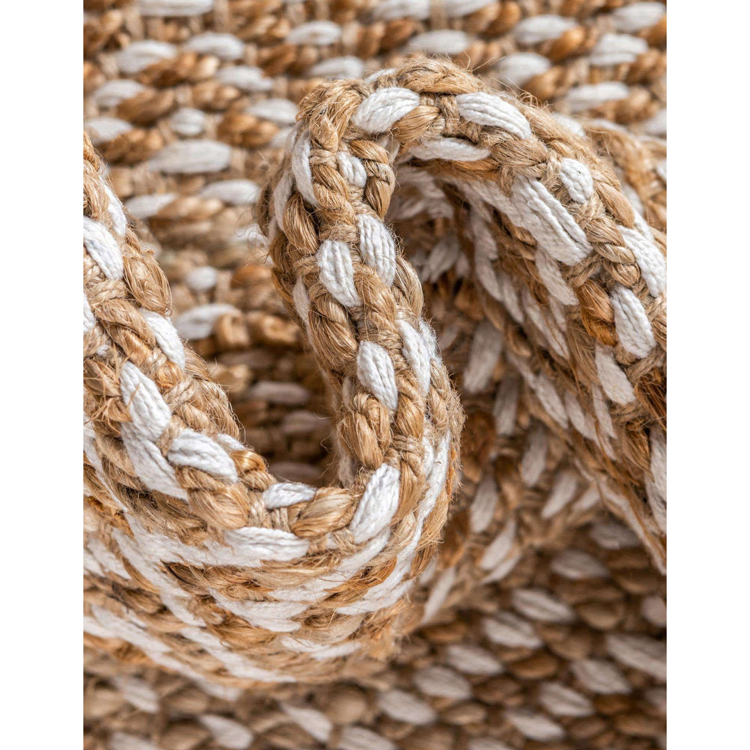 Geometric Handmade Braided Natural Rug Dakota Fields Rug Size: Rectangle 10' x 14'1"