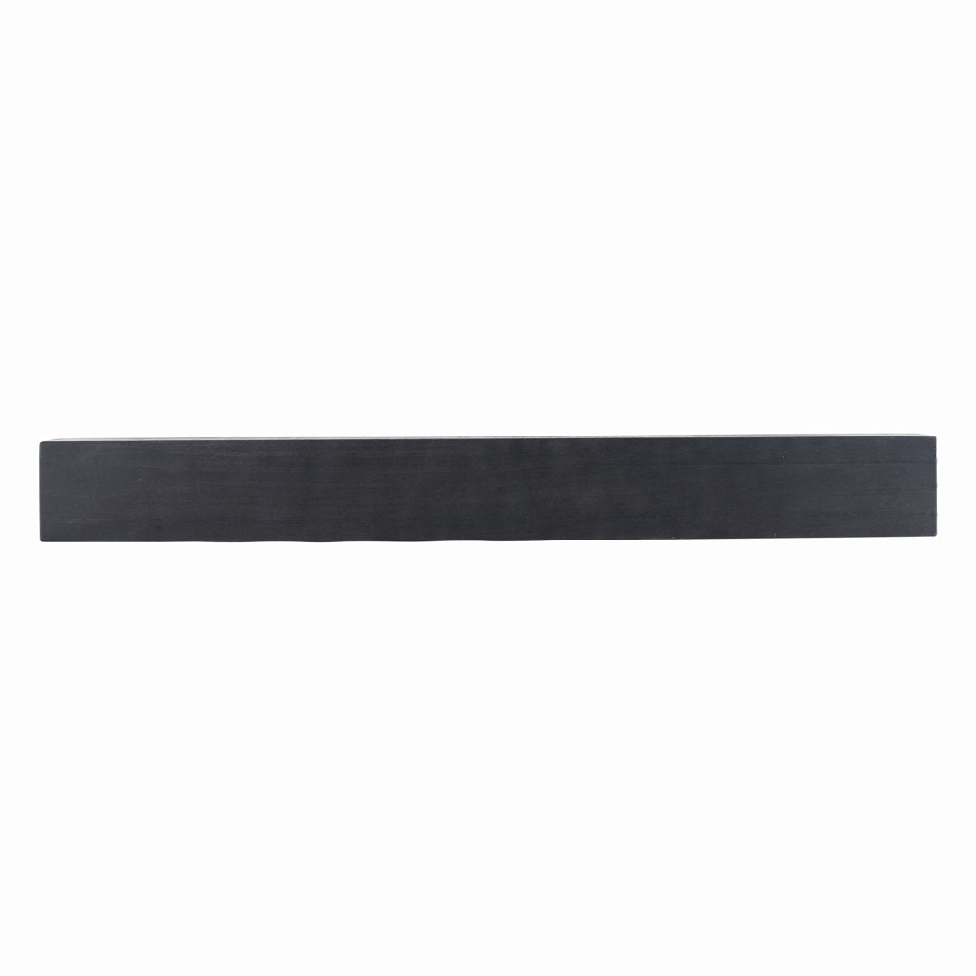 Modern Farmhouse Fireplace Shelf Mantel Dogberry Collections Depth: 9", Finish: Midnight Black, Shelf Length: 48"