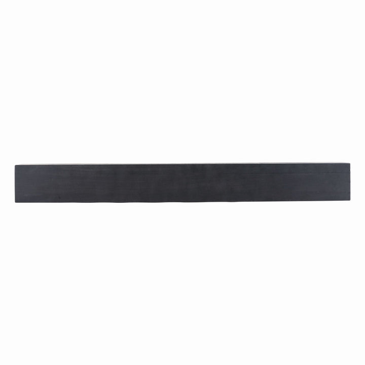 Modern Farmhouse Fireplace Shelf Mantel Dogberry Collections Depth: 9", Finish: Midnight Black, Shelf Length: 48"