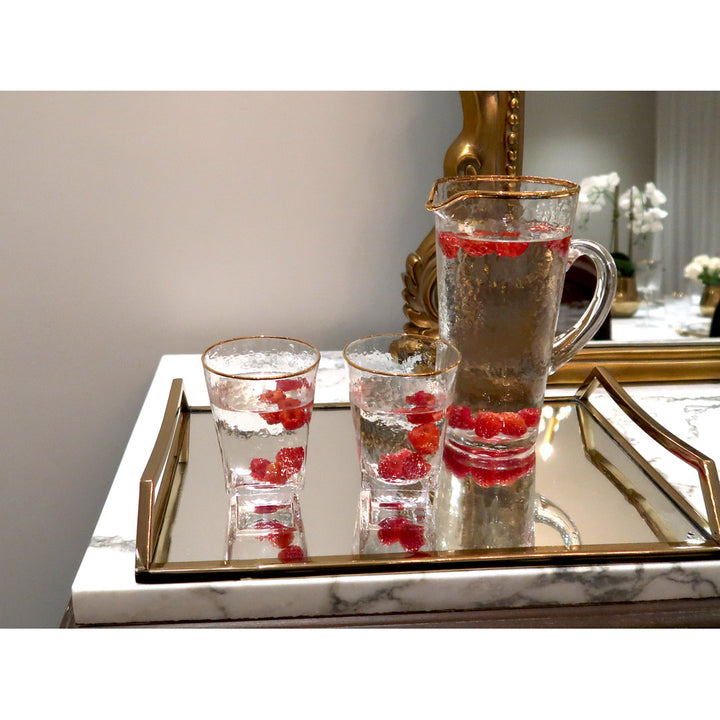 Frohmut Mirror Vanity Tray Mercer41 Finish: Gold