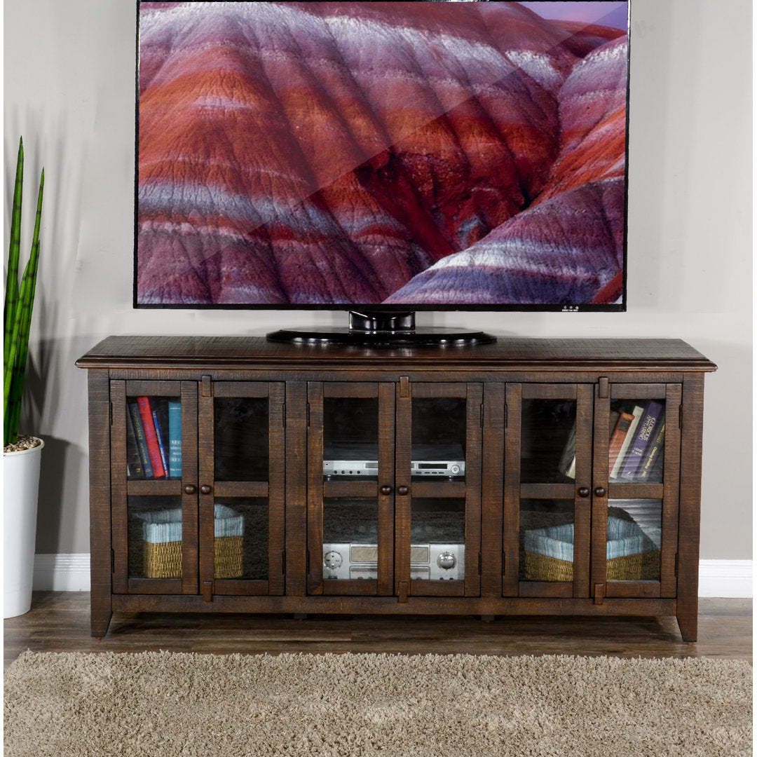 Shweta TV Stand for TVs up to 78" Beachcrest Home™ Color: Tobacco Leaf