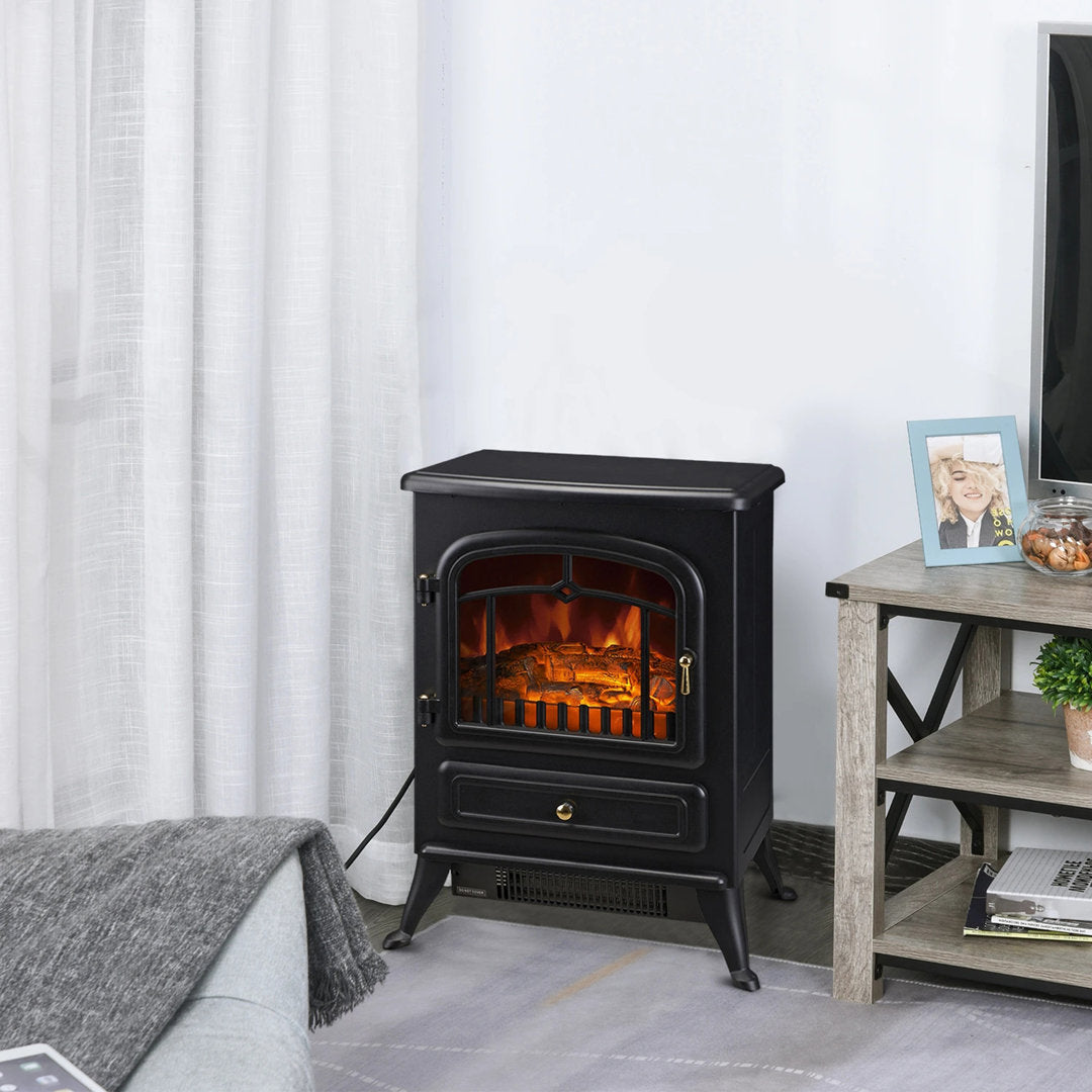 Manor Electric Fireplace Charlton Home® Finish: Black