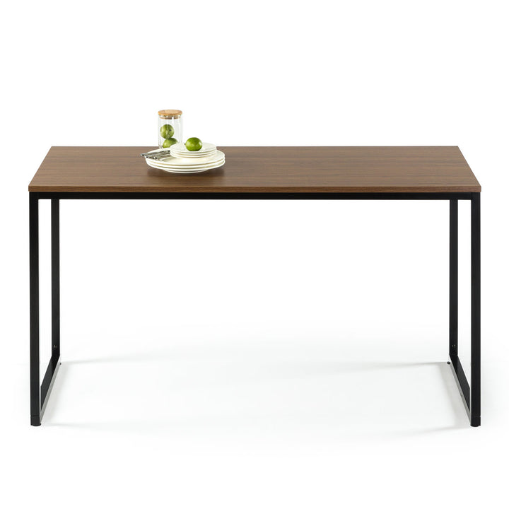 Chelmsford 55" Dining Table Wrought Studio™ Color: Rich Brown/Black