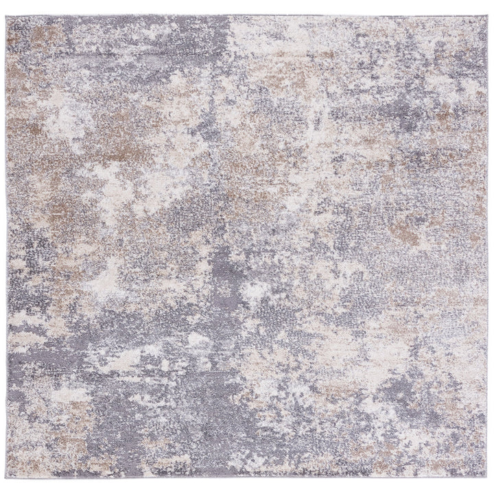 Hassell Abstract Light Gray/Gray Area Rug Trent Austin Design® Rug Size: Square 7'1"