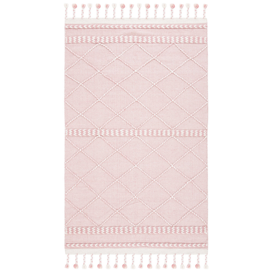 Casablanca Hand Loomed 80% Wool, 20% Cotton Geometric Rug Dakota Fields Rug Size: Rectangle 5' x 8'