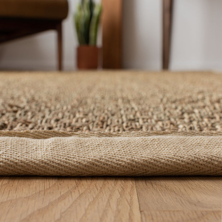 Dollard Natural Fiber Seagrass Rug Breakwater Bay Rug Size: Square 12'