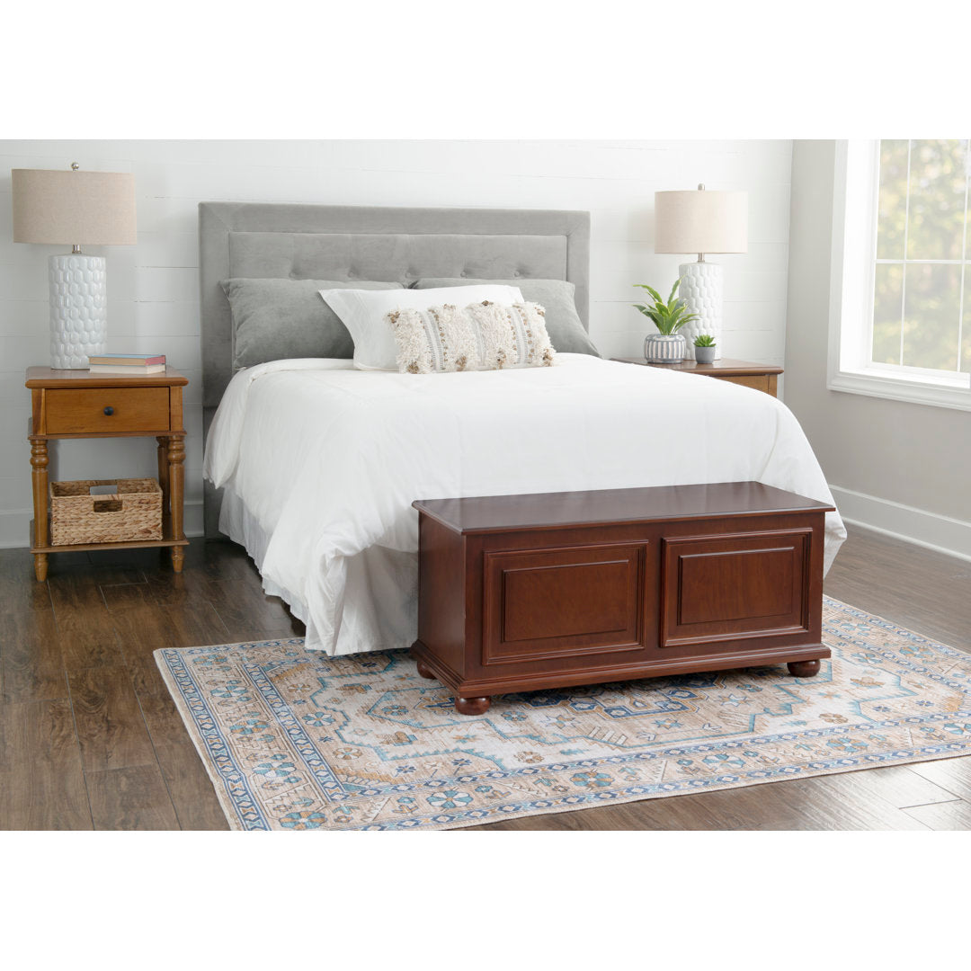 Chapman Solid Wood Blanket Storage Chest Alcott Hill® Color: Rich Cherry Brown