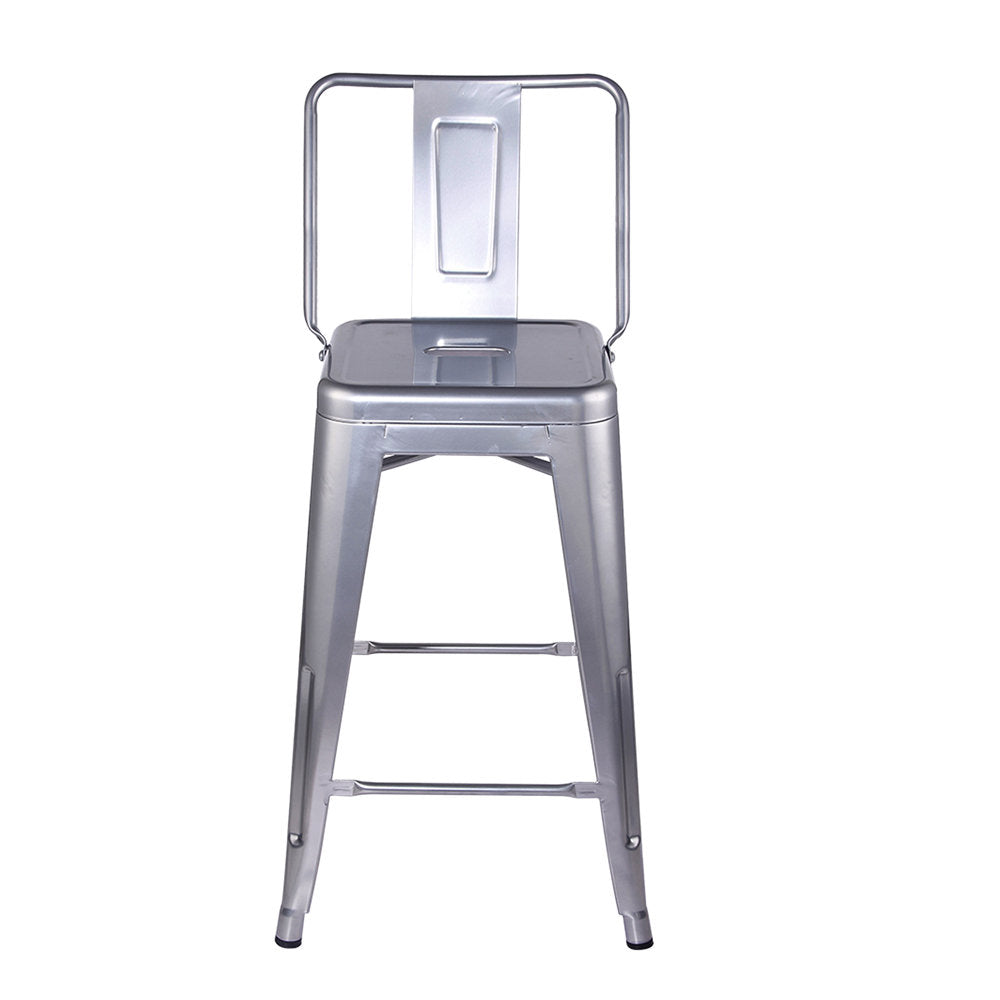 24" Counter Stool 17 Stories Color: Silver