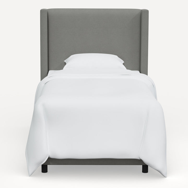 Hanson Upholstered Standard Bed Joss & Main Color: Classic Grey Linen Size: Twin