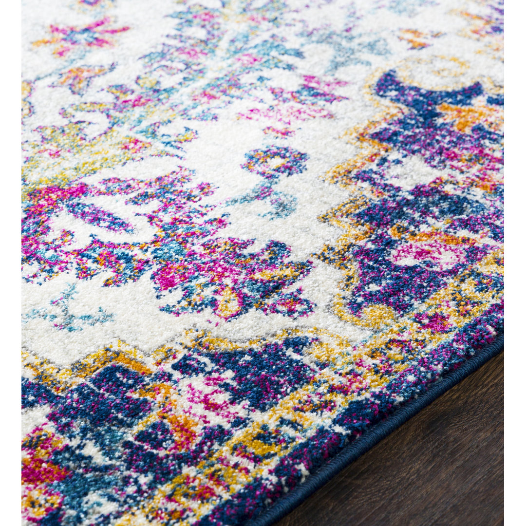 Hillsby Oriental Blue Area Rug Mistana™ Rug Size: Rectangle 9'3" x 12'6"