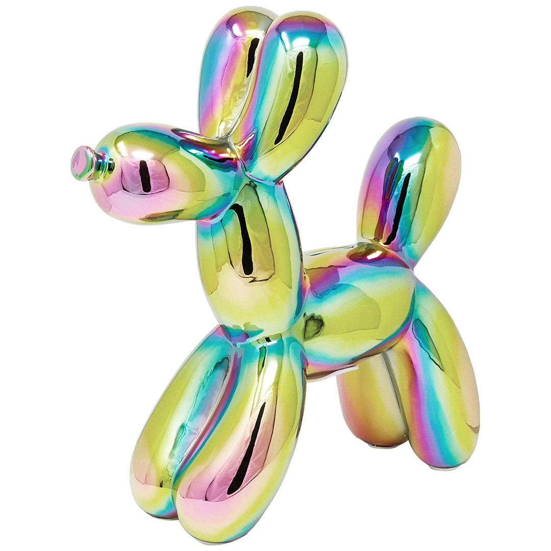 Porum Interior Illusions Plus Ceramic Dog Piggy Bank Wrought Studio™ Color: Iridescent Size: 12" H x 4" W x 12" D
