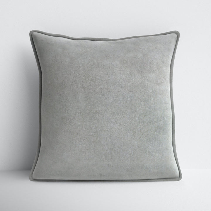 Edgar Square 100% Cotton Pillow RE/FINE™ Color: Medium Gray Size: 20'' x 20''