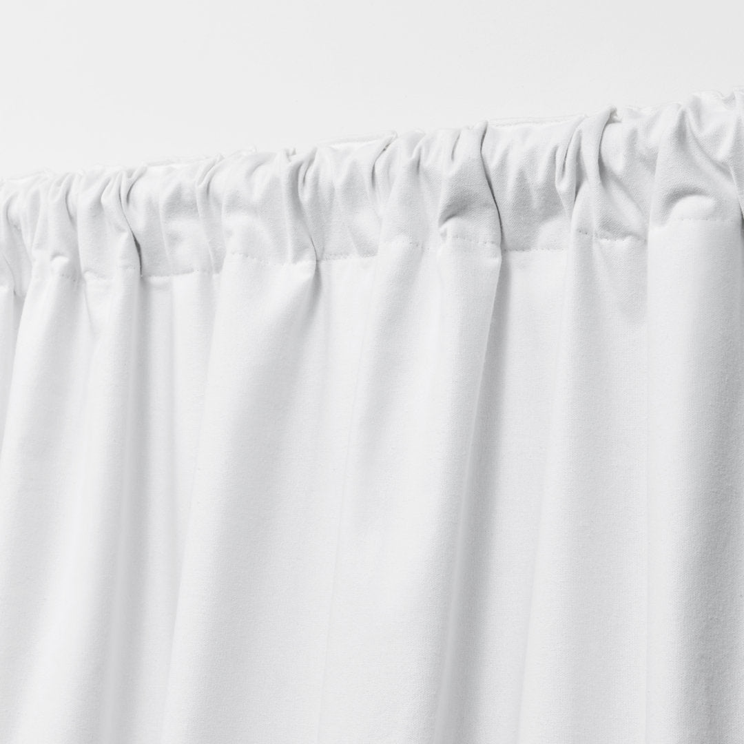 Lauren Ralph Lauren Waller 100% Cotton Blackout Curtain Lauren Ralph Lauren Curtain Color: Pure White Size per Panel: 52" x 108"
