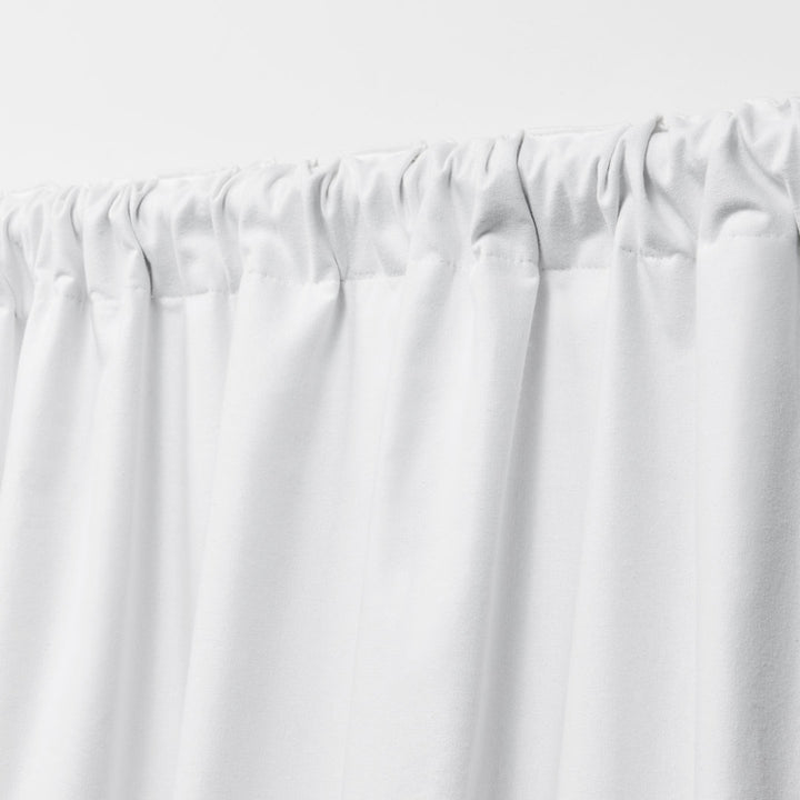 Lauren Ralph Lauren Waller 100% Cotton Blackout Curtain Lauren Ralph Lauren Curtain Color: Pure White Size per Panel: 52" x 108"