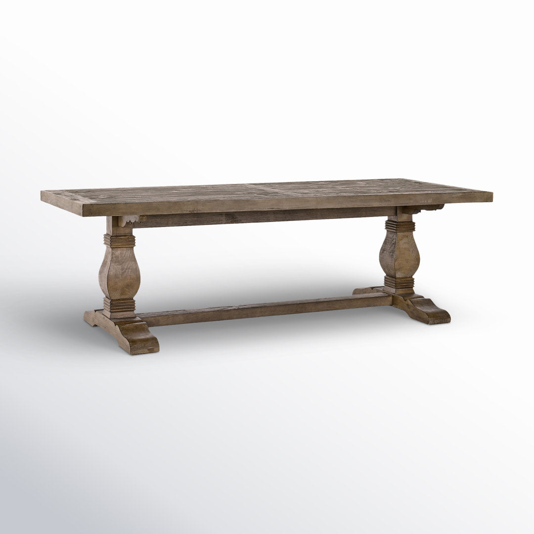 Kinston 94" Solid Wood Dining Table Birch Lane™ Color: Distressed Brown