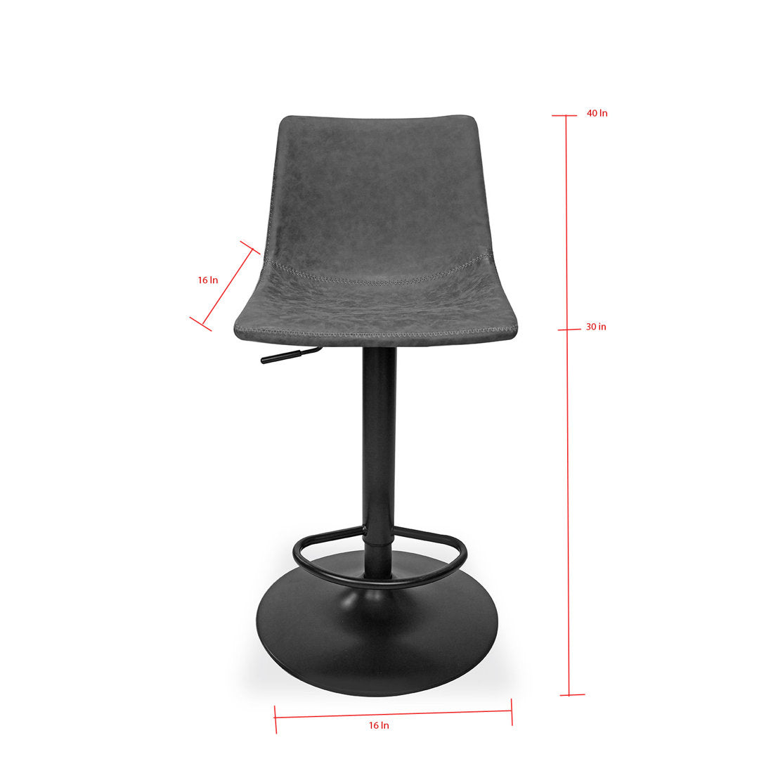 Bressyln Dove Swivel Adjustable Height Bar Stool (Set of 2) Foundry Select