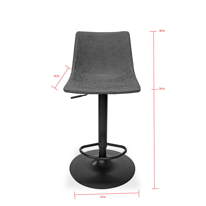 Bressyln Dove Swivel Adjustable Height Bar Stool (Set of 2) Foundry Select