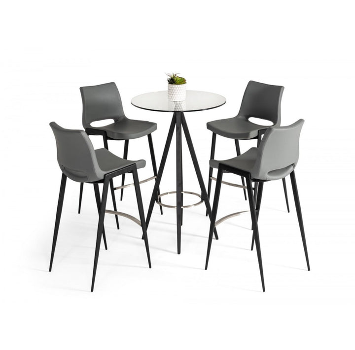 Mikaia Bar Height Dining Table Orren Ellis Base Color: Black