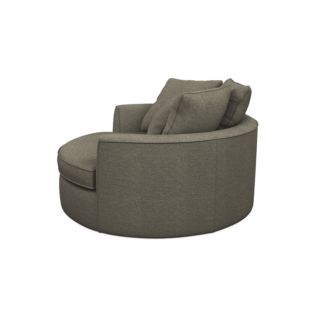 Ashonte Anjuan 61" Wide Polyester Barrel Chair Wade Logan® Fabric: Jango Mushroom