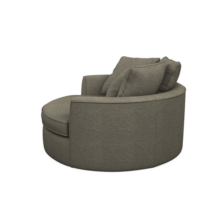 Ashonte Anjuan 61" Wide Polyester Barrel Chair Wade Logan® Fabric: Jango Mushroom