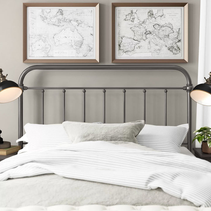 Kowalczyk Slat Headboard Three Posts™ Color: Pewter Size: Full/Queen