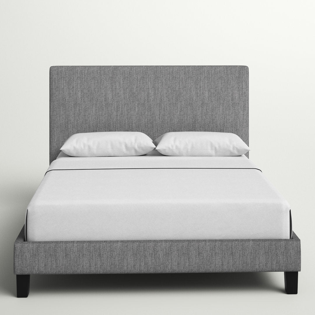 Magaw Queen Upholstered Low Profile Standard Bed Three Posts™ Color: Gray