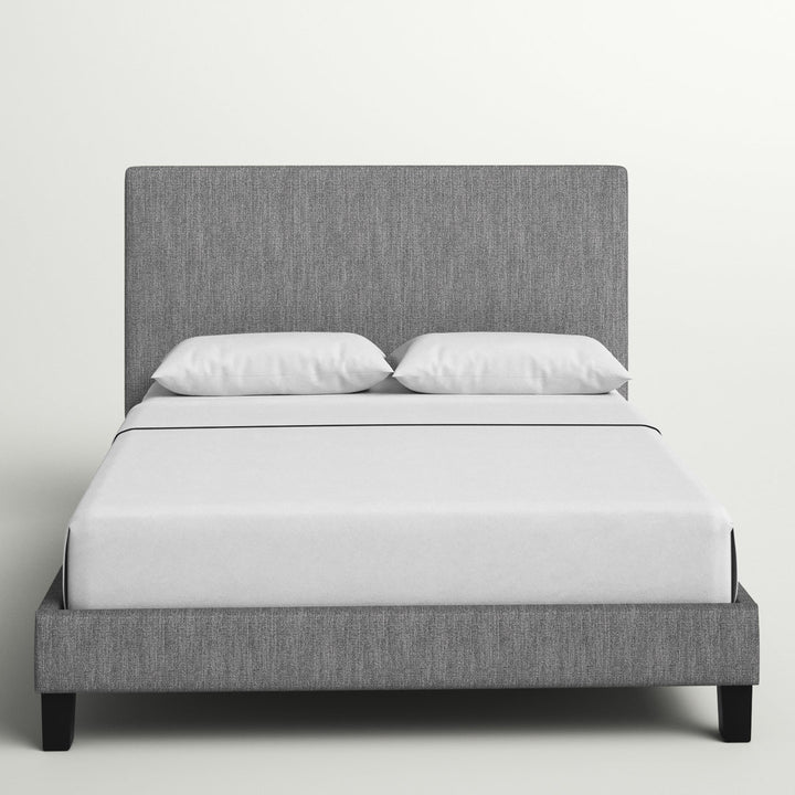 Magaw Queen Upholstered Low Profile Standard Bed Three Posts™ Color: Gray