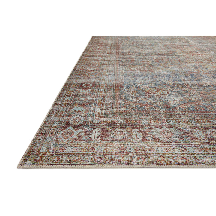 Chris Loves Julia x Loloi Jules Oriental Lagoon/Brick Area Rug Chris Loves Julia x Loloi Rug Size: Rectangle 9'6" x 14'
