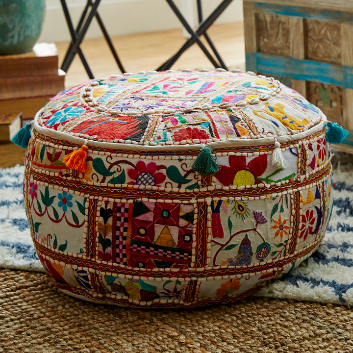 Lorna Floral Pouf Mistana™