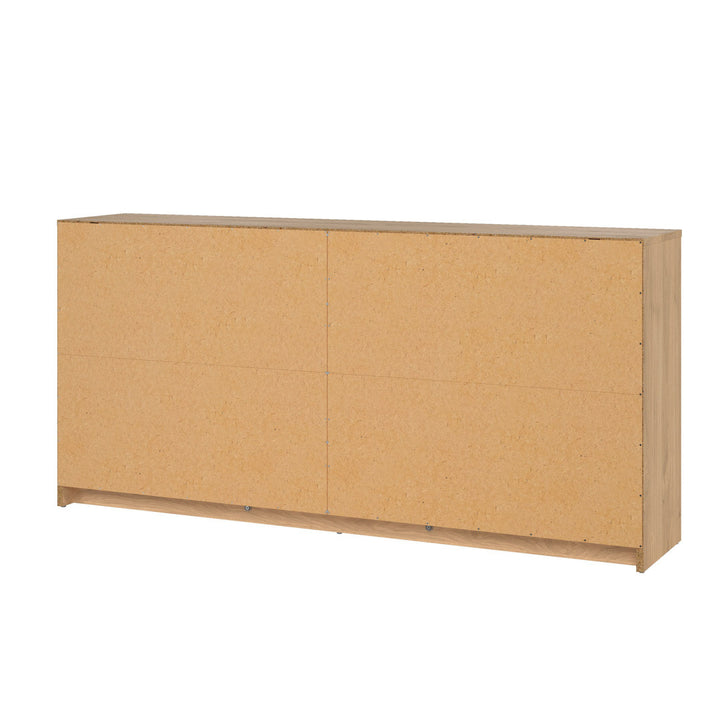 Guilford 6 Drawer 56.34" W Double Dresser Wade Logan® Color: Jackson Hickory