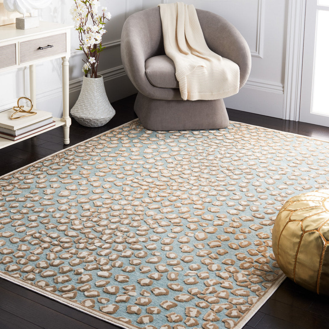 Banerjee Paradise Performance Animal Print Rug Mercer41 Rug Size: Rectangle 5'3" x 7'6"