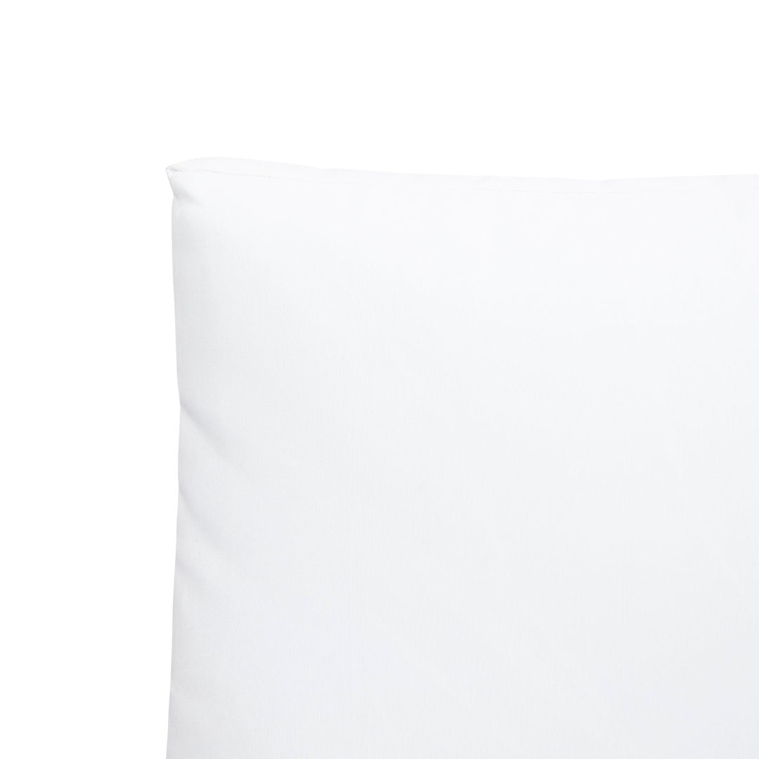 Louise Patio Chair with Cushions AllModern Frame Color/Cushion Color: Teak Frame/White Cushion