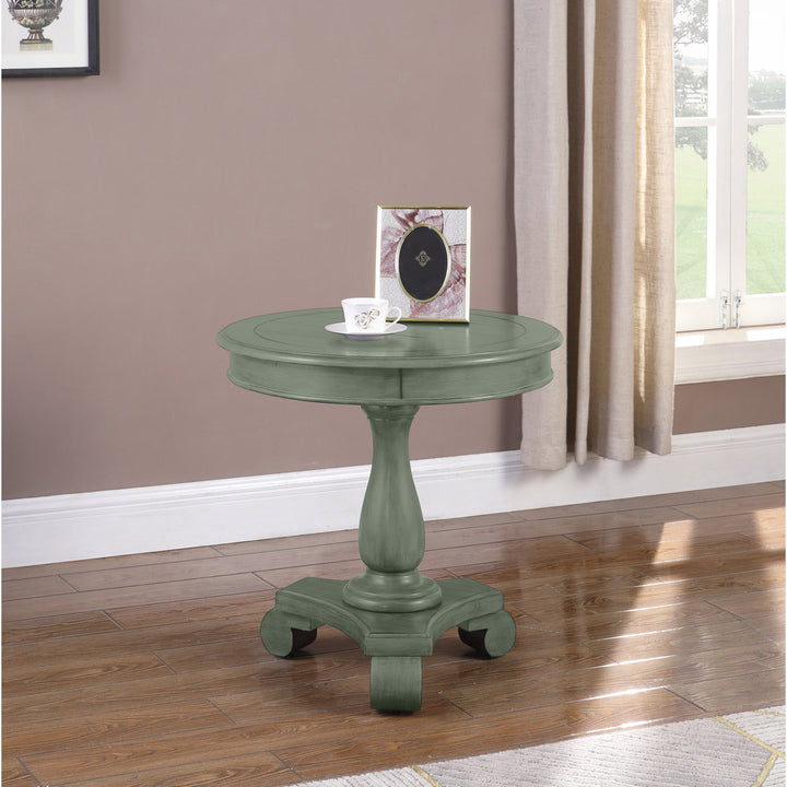Koehler Pedestal End Table Andover Mills™ Color: Antique Teal