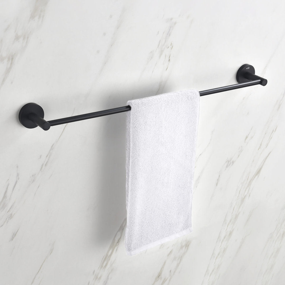 24" Wall Mounted Towel Bar KIBI Finish: Matte Black
