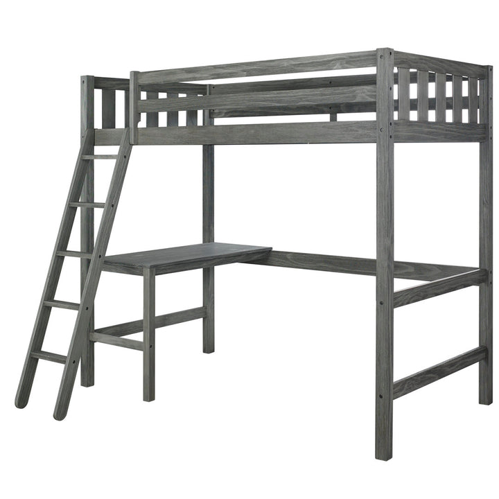 Lynn Twin Panel Loft Bed with Built-in-Desk by Greyleigh? Baby & Kids Greyleigh™ Baby & Kids