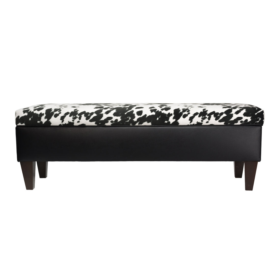 Brooke Upholstered Bench Sole Designs Upholstery Color: Black