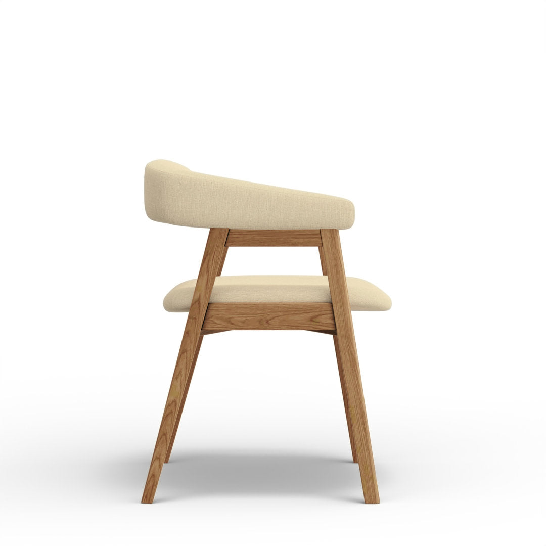 Darcey Arm Chair (Set of 2) AllModern Frame Color: Natural