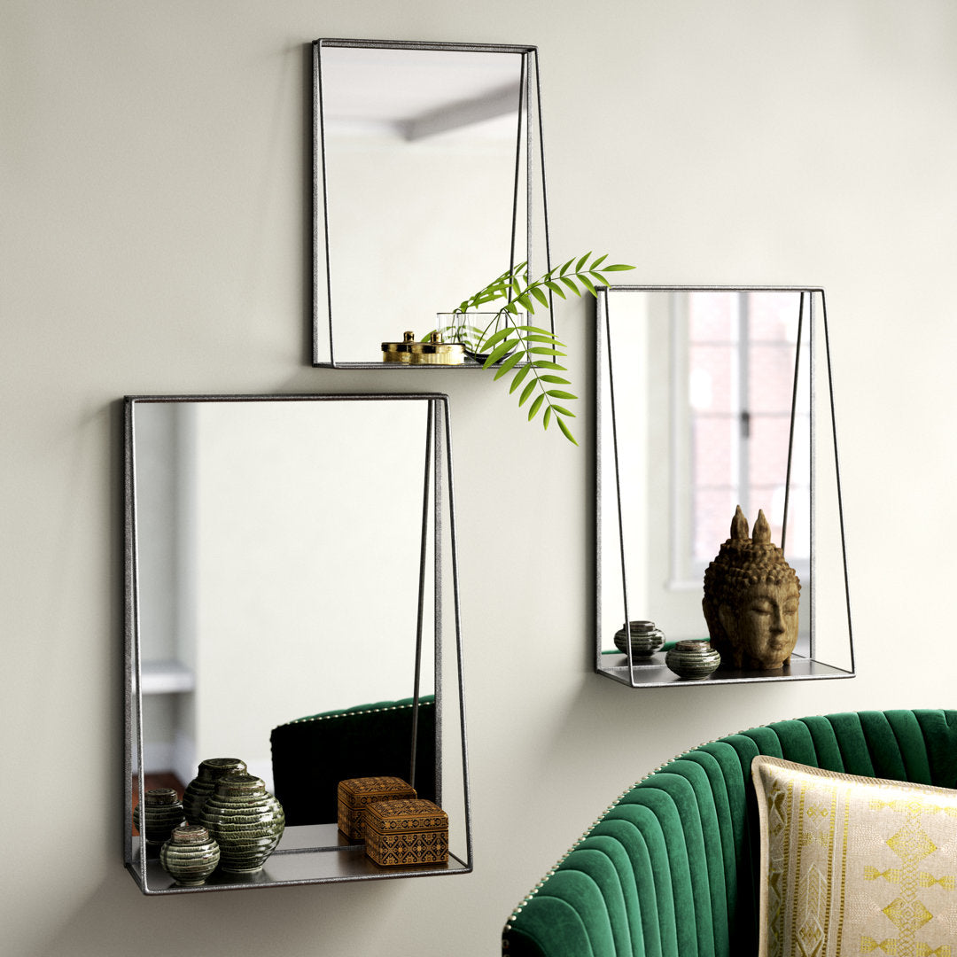 3 Piece Rosen with Shelves Mirror Set Joss & Main
