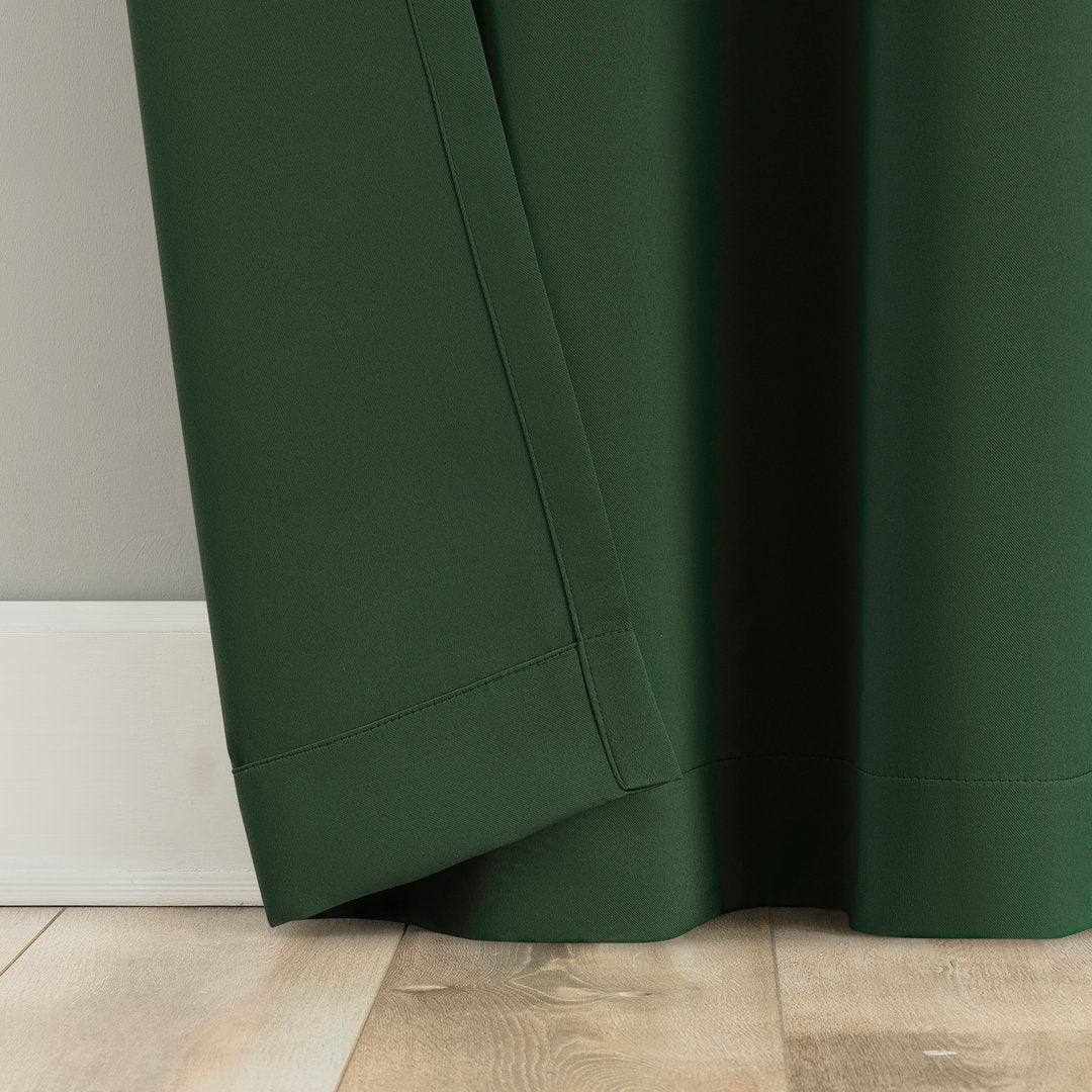 Wayfair Basics Blackout Grommet Curtain Panel Wayfair Basics® Curtain Color: Evergreen Size per Panel: 54" W x 95" L