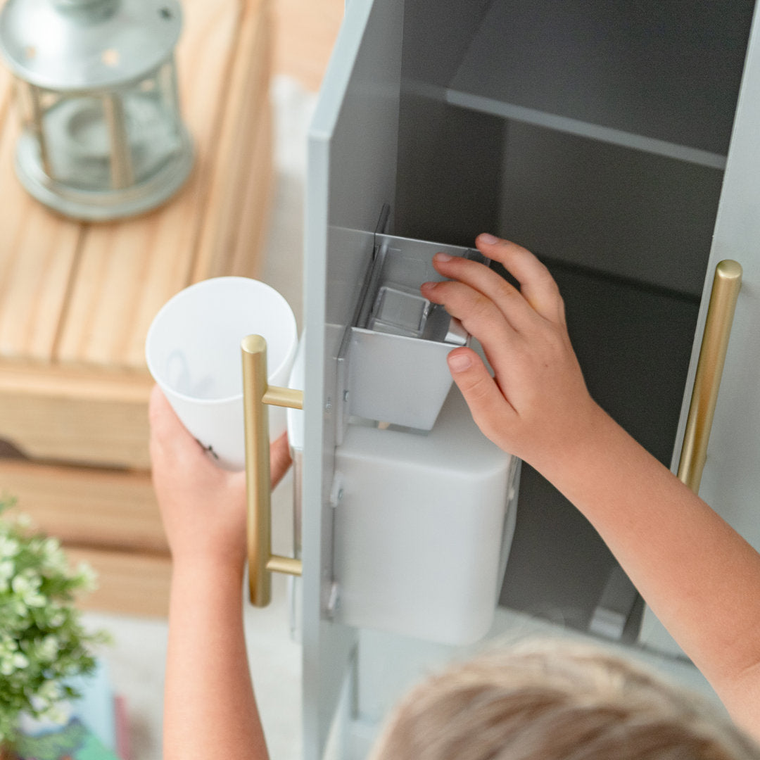 Little Chef Charlotte Modern Play Kitchen Teamson Kids Finish: Gray/Gold