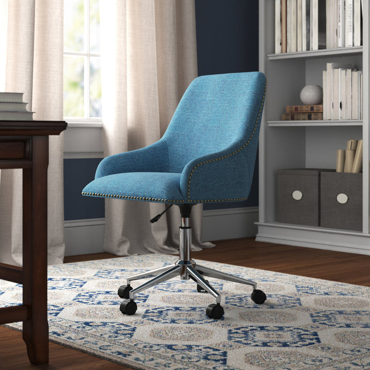 Aanshi Task Chair Lark Manor™ Upholstery Color: Teal