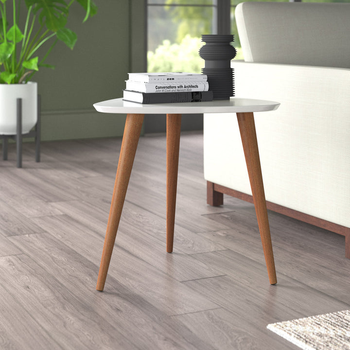 Michaelson End Table Wade Logan® Table Top Color: White Gloss