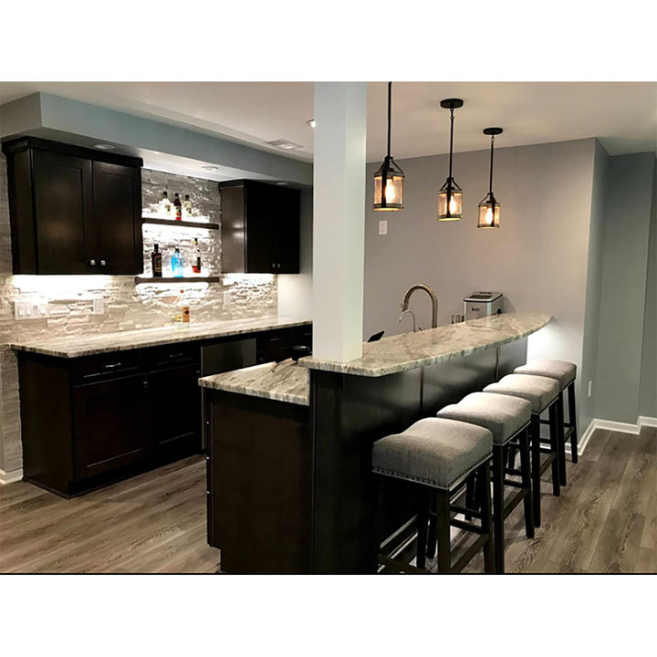 Eneas Pine Solid Wood Floating Shelf Millwood Pines Size: 2" H x 30" W x 6" D Finish: Mocha